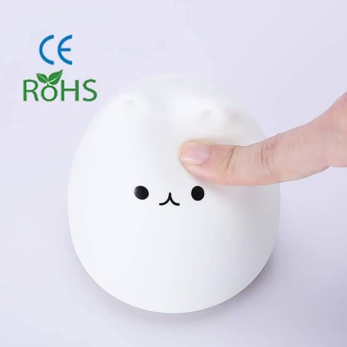 LOVERUIS Cat Lamp Night Light Girl Colorful Squishy Night Lights - Image 5