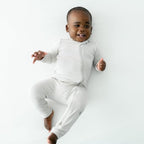 KYTE BABY Unisex Rayon Made From Bamboo Zippered Rompers 0-24 Months - Image 2