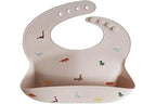 mushie Silicone Baby Bib | Adjustable Fit Waterproof Bibs - Image 4