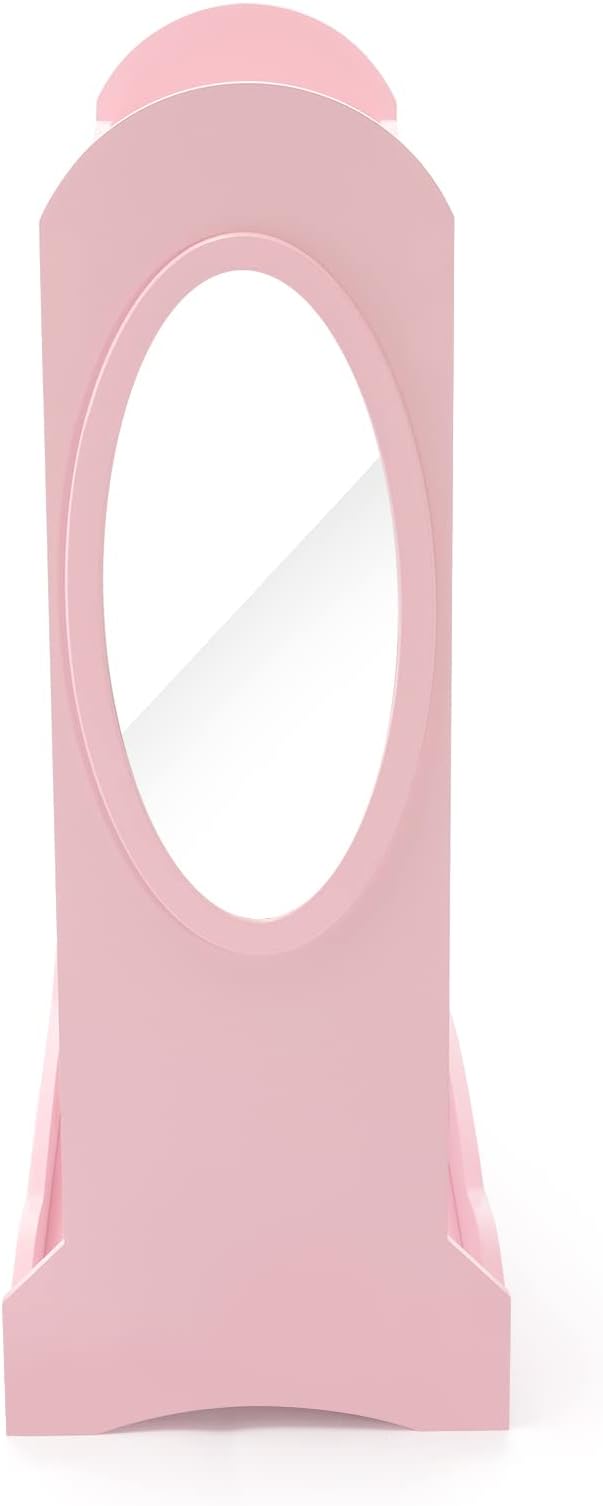 COSVALVE Kids Armoire Dress-Up Storage w/Mirror, Dress up Closet, Open Hanging - Image 4