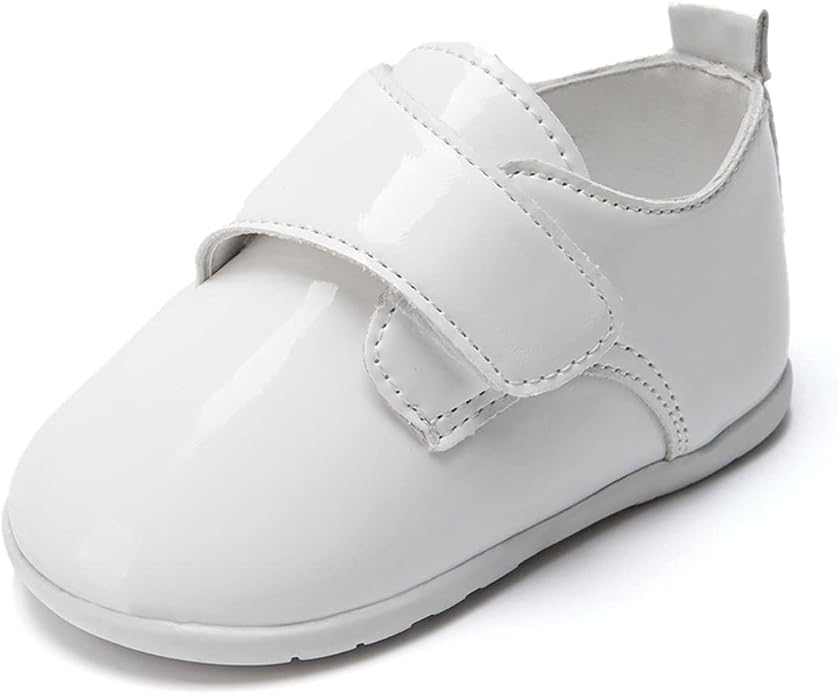 ohsofy Infant Baby Boy Oxford Shoes PU Leather Loafers Rubber and Soft Sole by ohsofy