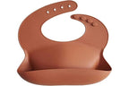 mushie Silicone Baby Bib | Adjustable Fit Waterproof Bibs - Image 4