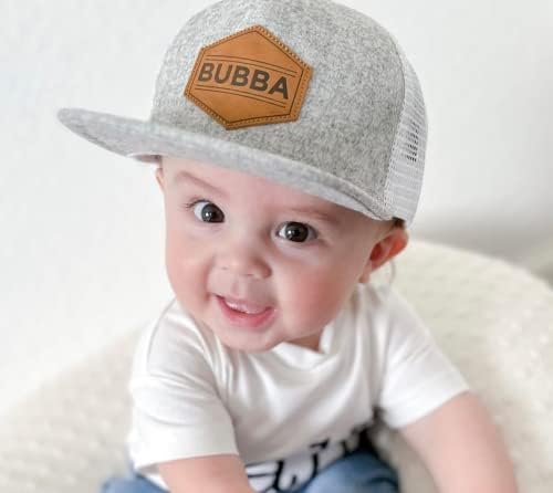 Baby Hats - Baseball Hat, Newborn Youth Flat Brim Mesh Trucker Surf Skate Bubba - Image 2