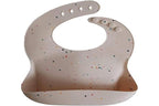 mushie Silicone Baby Bib | Adjustable Fit Waterproof Bibs - Image 4