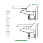 Vmaisi 12 Pack Cabinet Locks Child Safety Latches - Image 9