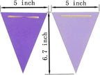 Dark Purple and Light Purple Pennant Banner, Dark Purple and Light Purple - Image 2