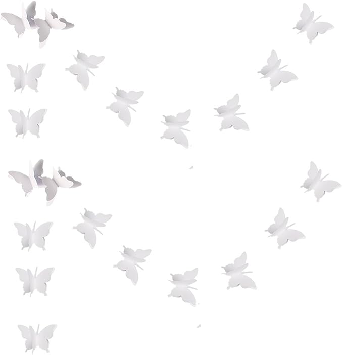 Butterfly Banner Decorative Paper Garland by zilue
