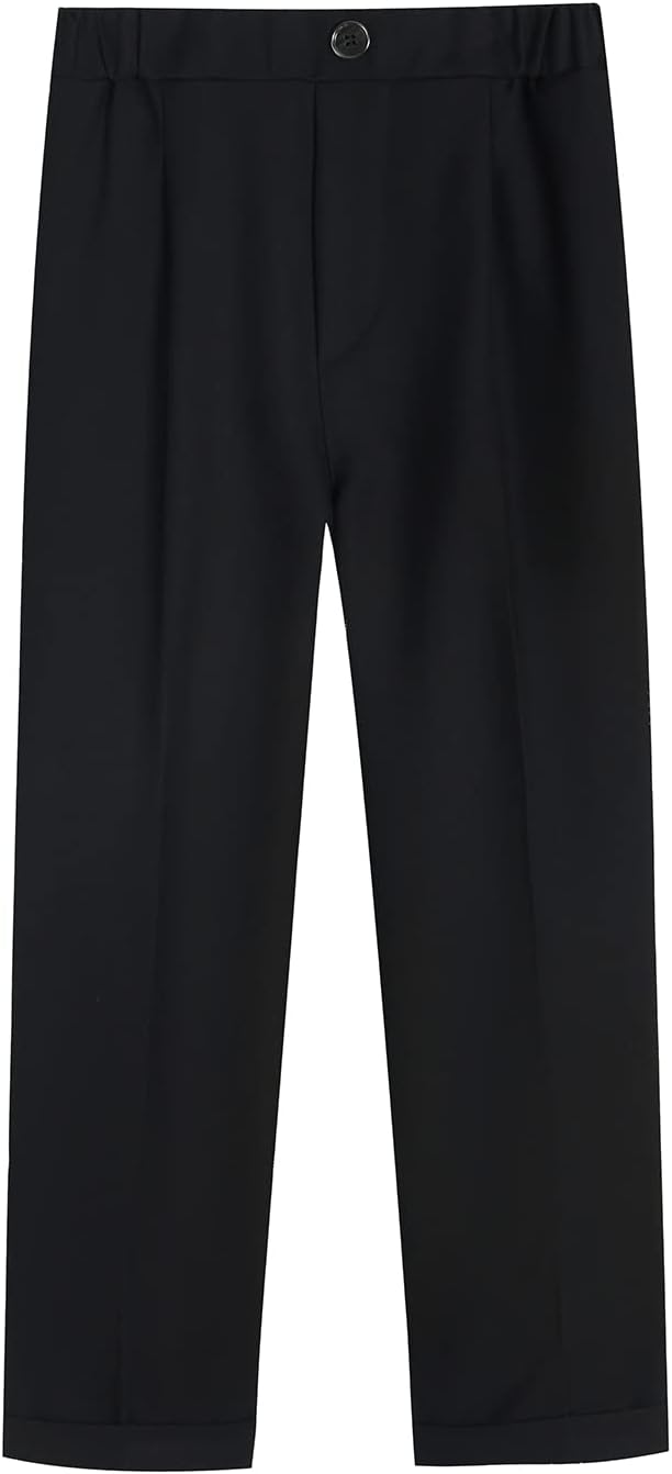 Boys Tuxedo Suit 3 Pieces Kids Formal Slim Fit Velvet Suits Set - Image 6