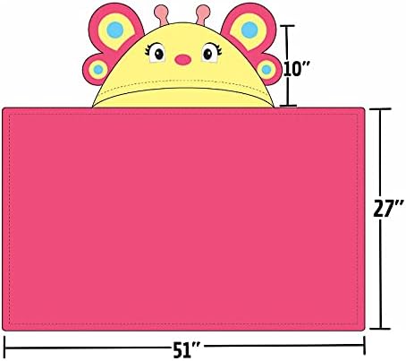 Hooded Baby Towel for Kids 2-8 | Large 100% Cotton Baby Towel for Girls | Cute - Image 4