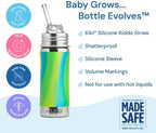 Pura Kiki 11oz/325ml Stainless Steel Straw Bottle w/Sleeve - Image 4