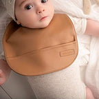 Vegan Leather Easy Clean Baby Bibs - Image 2