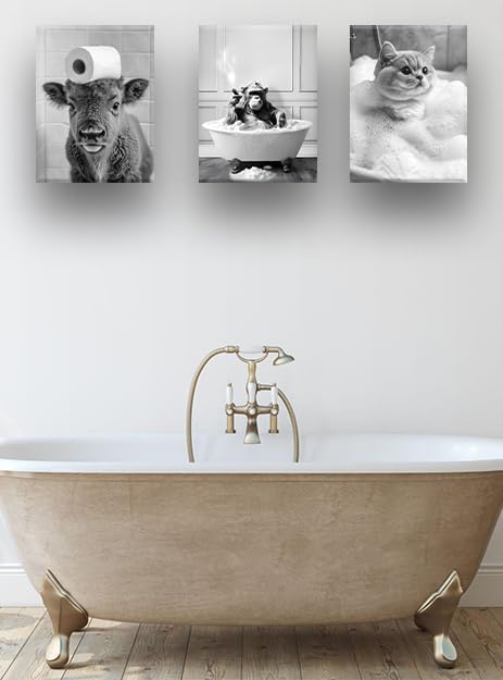 KensTro Funny Bathroom Wall Art Decor, Wall Decor - Image 4