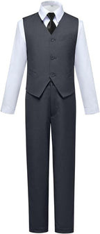 Visaccy Boys Suits Slim Fit Dress Clothes Ring Bearer Outfit by Visaccy
