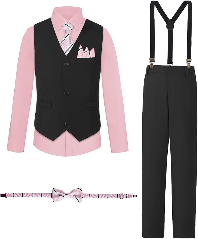 Boys Suits Formal Dress Vest and Pants Set by Unknown