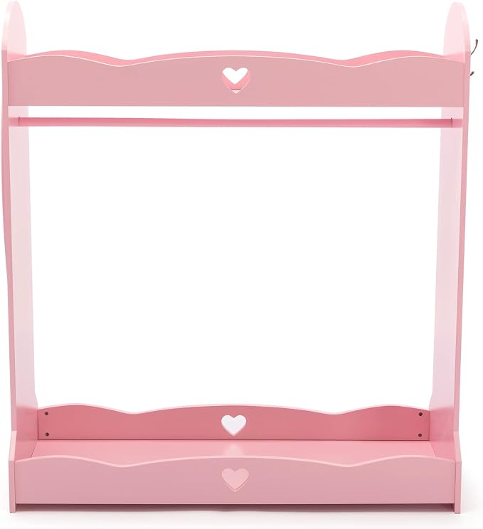 COSVALVE Kids Armoire Dress-Up Storage w/Mirror, Dress up Closet, Open Hanging - Image 5