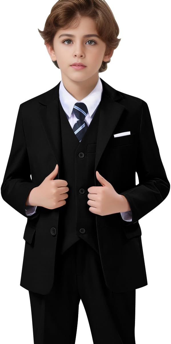 Boys' Formal Suit Set Adjustable Waist Suits by Unknown
