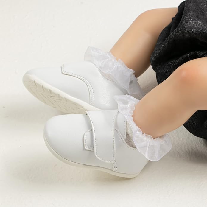 ohsofy Infant Baby Boy Oxford Shoes PU Leather Loafers Rubber and Soft Sole - Image 3