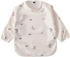 GZMM Waterproof Baby Bibs, Infant Toddler Long Sleeve Feeding Bib by GZMM