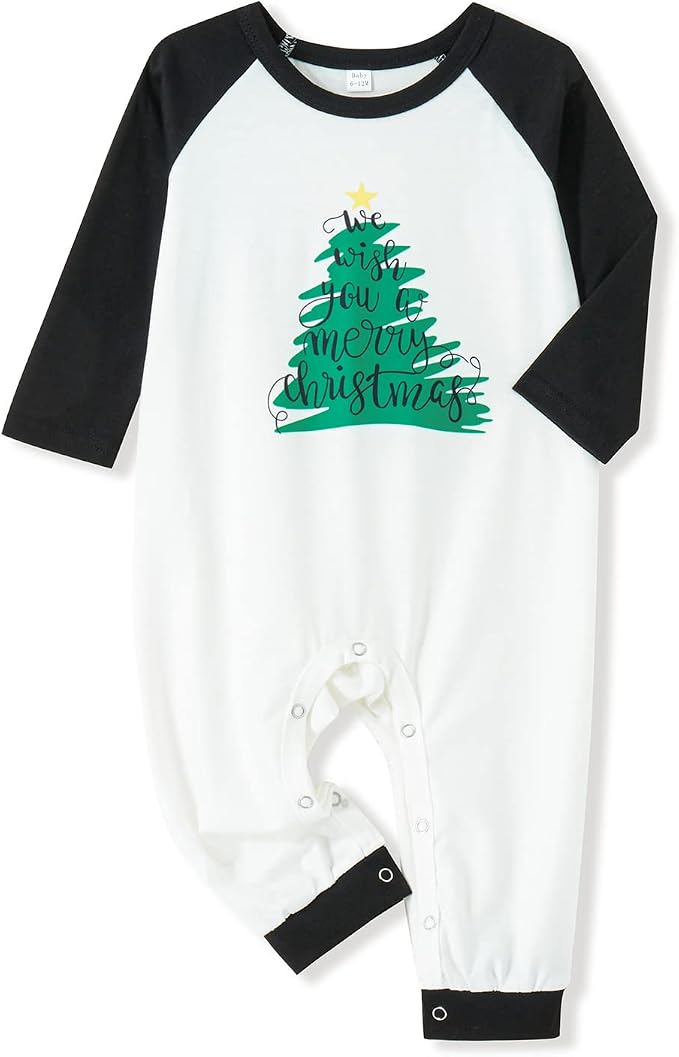 Awoscut Christmas Family Matching Pajamas Christmas Pjs Holiday Nightwear - Image 7