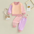 Fernvia Toddler Baby Girl Clothes 3 6 9 12 18 24 Months Fall Outfits Solid Long - Image 5