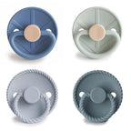 FRIGG SilkySoft Silicone Baby Pacifier 4-Pack Skyline Serenity | Made in - Image 2