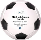 Personalized Baby Birth Announcement Soccer Ball Keepsake by PhotoBallBallStars