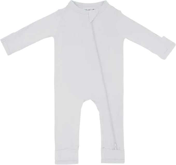 KYTE BABY Unisex Rayon Made From Bamboo Zippered Rompers 0-24 Months by KYTEBABY