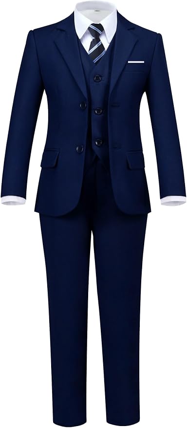 Boys' 5 Piece Formal Suit Set by Hipfun