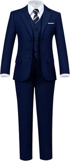 Boys' 5 Piece Formal Suit Set by Hipfun