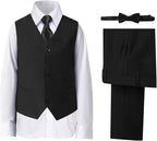 Boys' Suits Formal Slim Fit Tuxedo Boys Vest and Pants Set by DHTS