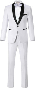 Boys Suit for Toddler Tuxedo Kids Formal Suits Set 5 Pieces Wedding Outfit by SHINFAN