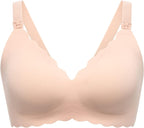 Momcozy Nursing Bras for Breastfeeding, Seamless Pregnancy Maternity Bra by Momcozy