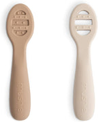 mushie Silicone First Feeding Baby Spoons | 2 Pack by mushie