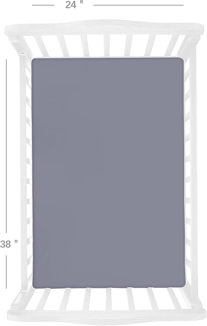 4-Pack Fitted Mini Crib Sheets for Boys and Girls - Image 3