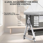 Baby Bassinet, 3 in 1 Baby Bassinets Bedside Sleeper - Image 4