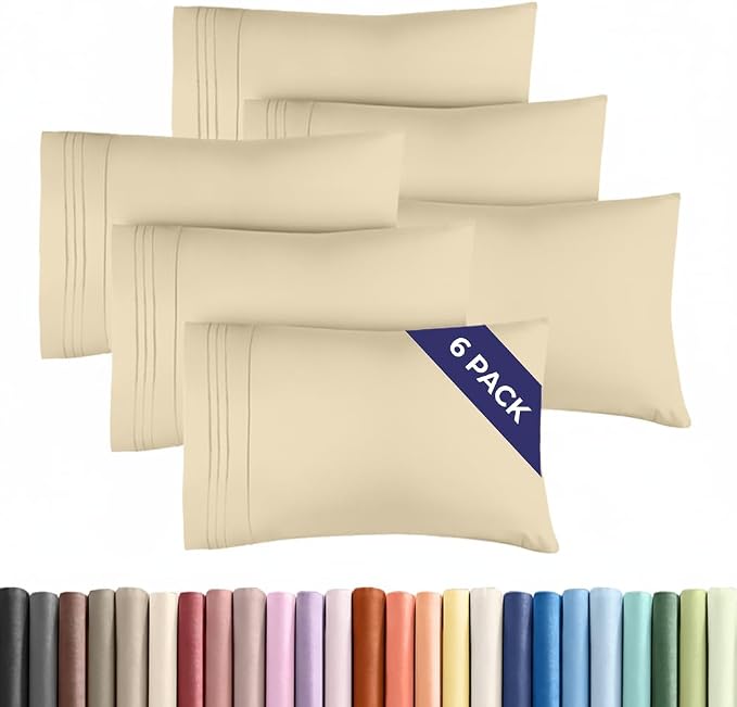 Queen Pillow Cases Set of 6 by CGKUnlimited
