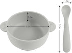 Silicone Baby Feeding Set, 3 Pack Baby Bowls - Image 3