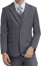 Boys Suit for Kids Teens Formal 5 Piece Tuxedo Suit Set by Lycody