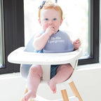 Baby Bib for Eating by Bella Tunno, Waterproof Silicone Bib - Image 2