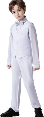 Boys' Suits Formal Slim Fit Tuxedo Boys Vest and Pants Set - Image 2