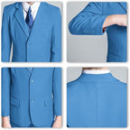 JPF Boy's Formal Suit Set Slim Fit Kids Tuxedo Suits - Image 5