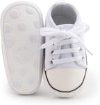 Meckior Baby Girls Boys Canvas Sneakers Soft Sole High-Top Ankle Infant First - Image 4