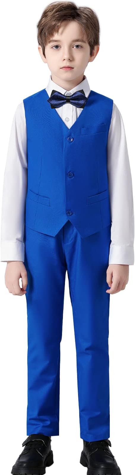 Boys' Suits Formal Slim Fit Tuxedo Boys Vest and Pants Set - Image 2