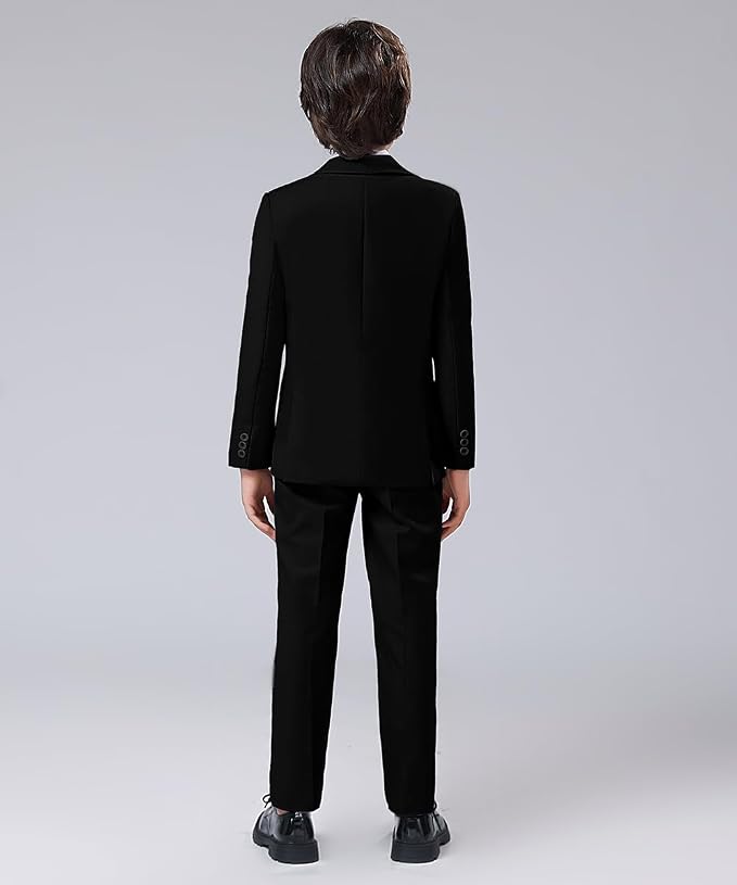 Boys' Formal Suit Set Adjustable Waist Suits - Image 7