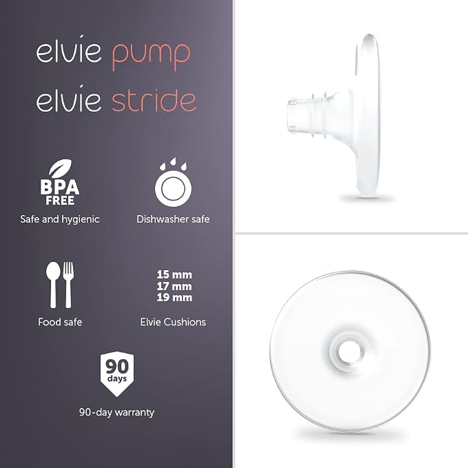 Elvie Nipple Cushions 17mm | Soft-Silicone Nipple Cushions to Enhance fit - Image 2