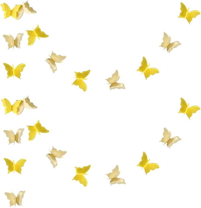 Butterfly Banner Decorative Paper Garland by zilue