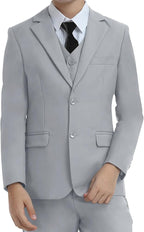 Boys Suit for Kids Teens Formal 5 Piece Tuxedo Suit Set by Lycody