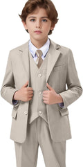 Boys' Formal Suit Set Adjustable Waist Suits by Unknown