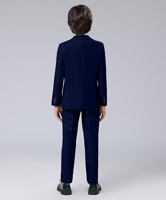 Boys' Formal Suit Set Adjustable Waist Suits - Image 7