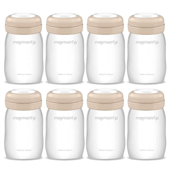 Maymom Wide Neck Breastmilk Collection n Storage Bottle 5.4 oz; Re-markable by Maymom